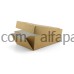 Бумажная коробка с окошком бело-бурая MEDIUM